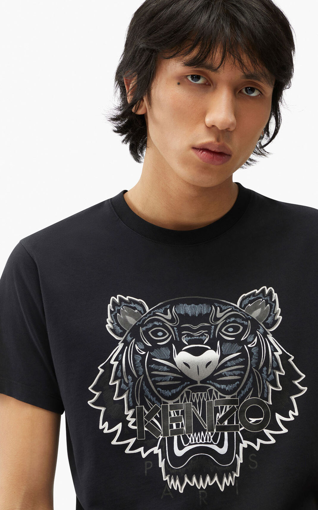 Camisetas Kenzo Gradient Tiger Hombre Negras - SKU.7777300